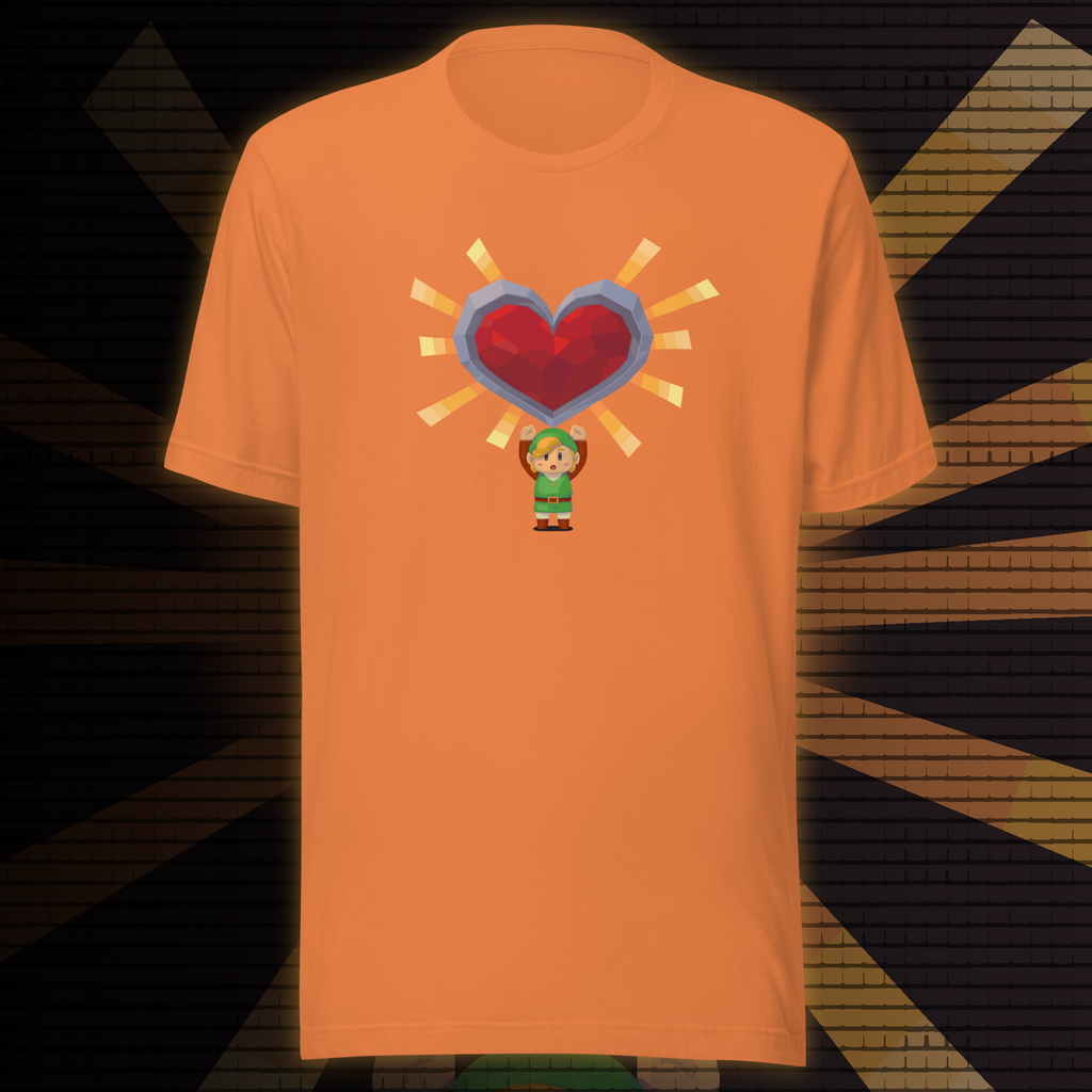 Valentine’s Day Gamer T‑Shirt – "A Link to Your Heart"  | Fantasy Retro Adventure Tee | Geeky Gift for Him or Her
