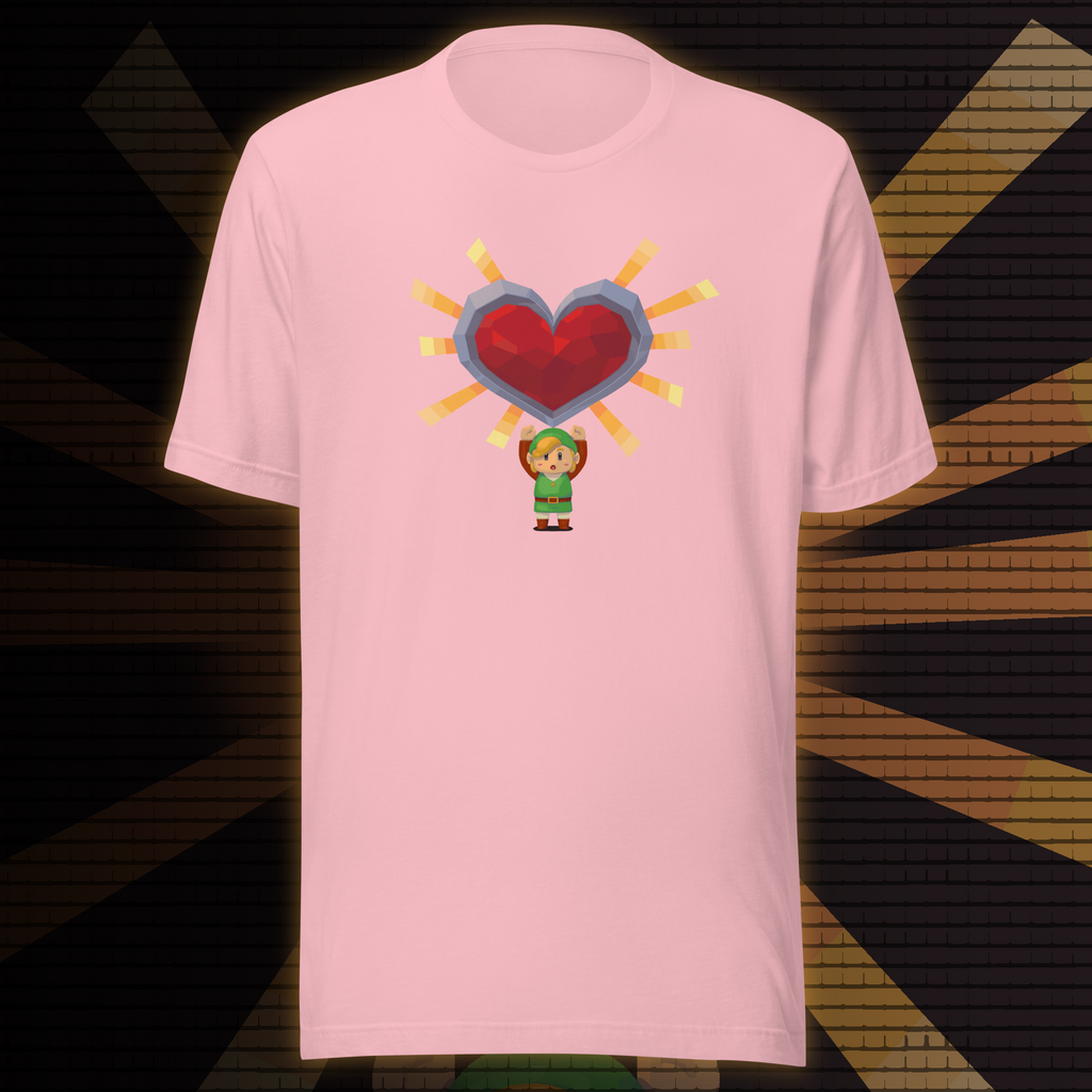 Valentine’s Day Gamer T‑Shirt – "A Link to Your Heart"  | Fantasy Retro Adventure Tee | Geeky Gift for Him or Her