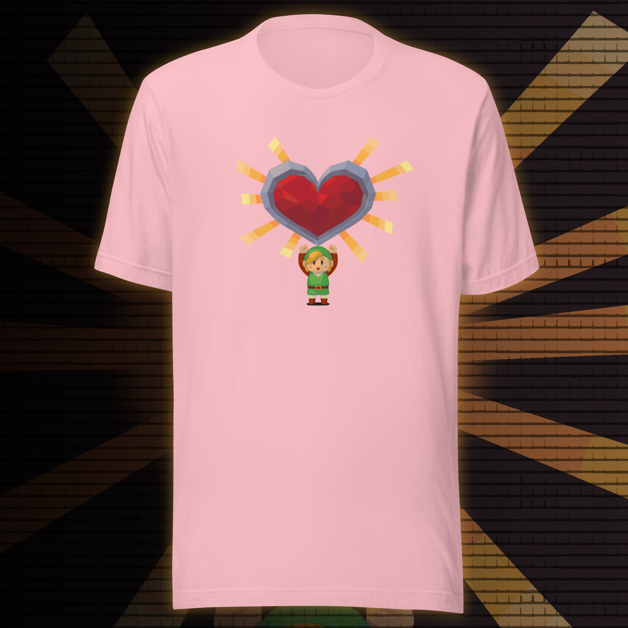 Valentine’s Day Gamer T‑Shirt – "A Link to Your Heart"  | Fantasy Retro Adventure Tee | Geeky Gift for Him or Her