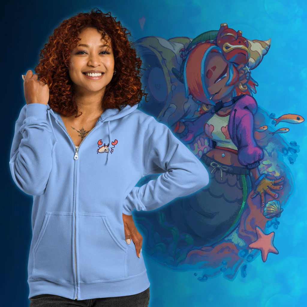 Mermaid Gal Hoodie by Wyvernsmasher for your Valentine