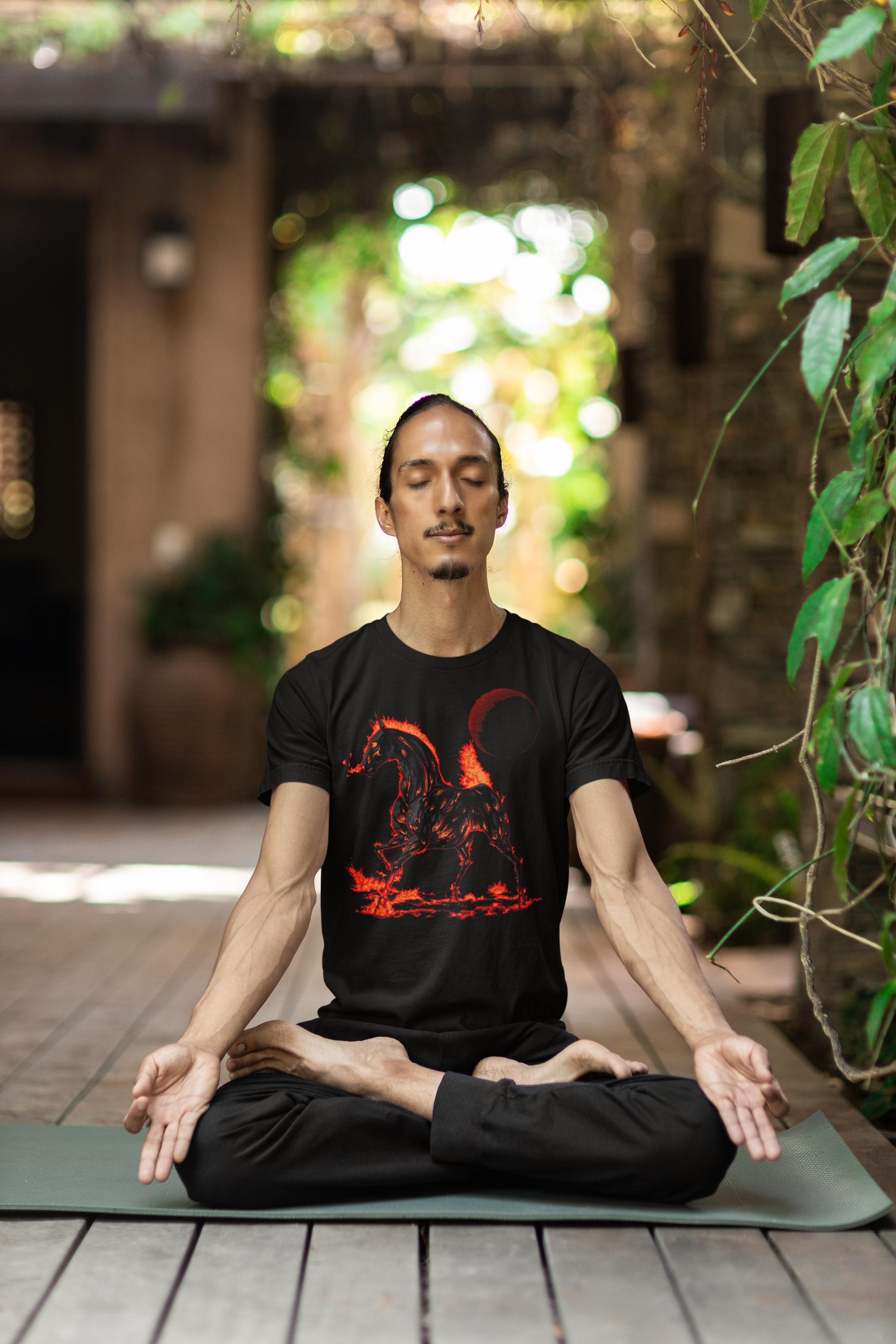 The Year of the Fire Horse – Fantasy Art Unisex Tee by Wyvernsmasher