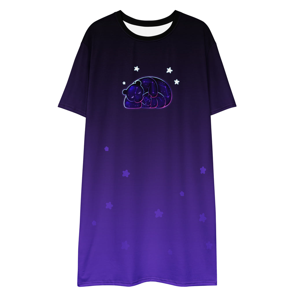 Big Dipper - Little Dipper Nebula T‑Shirt Dress – Mother & Child Constellation Gift