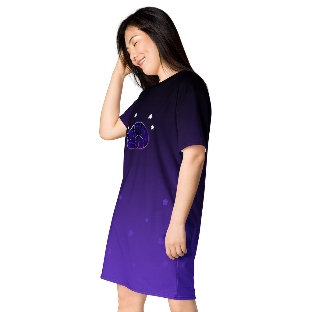 Big Dipper - Little Dipper Nebula T‑Shirt Dress – Mother & Child Constellation Gift