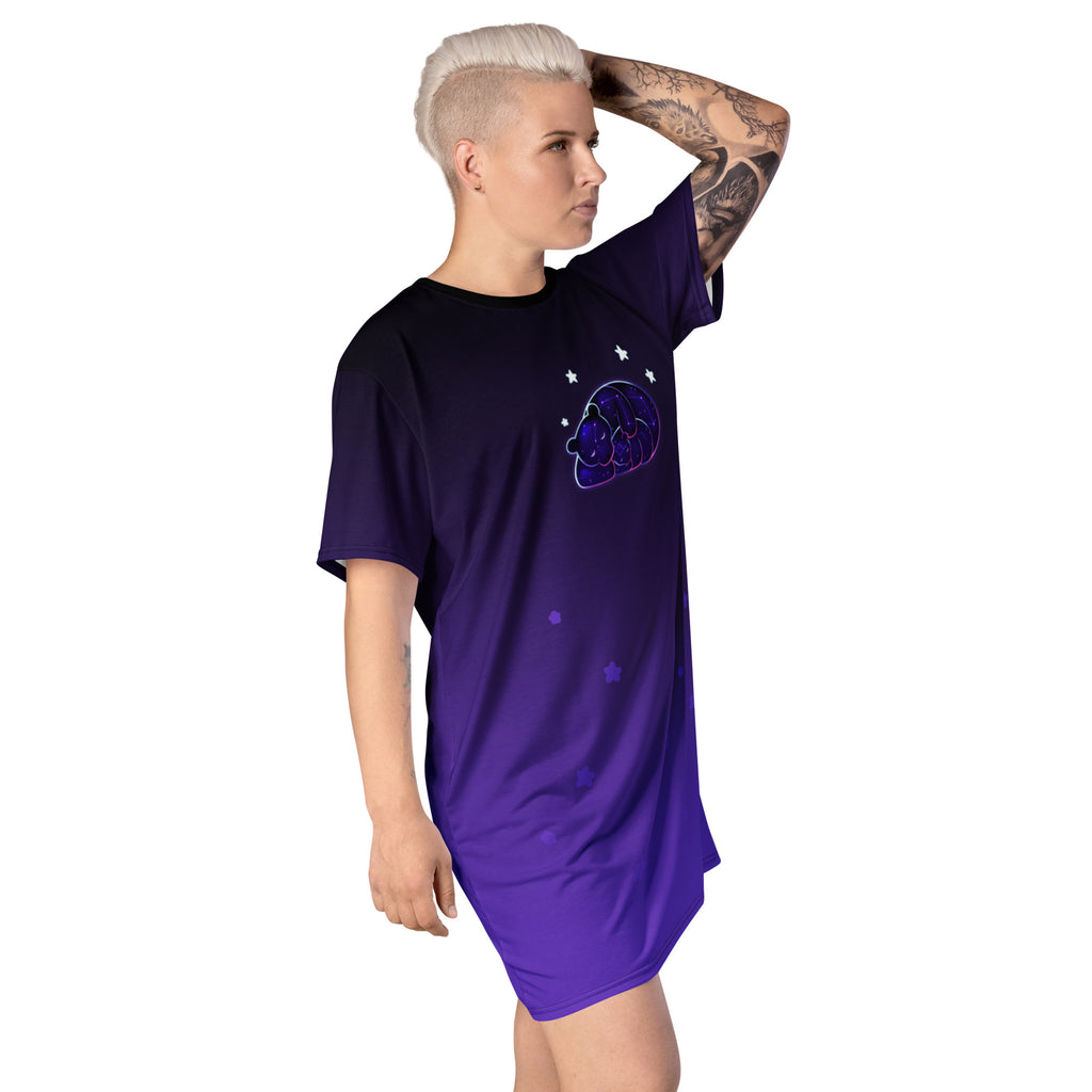Big Dipper - Little Dipper Nebula T‑Shirt Dress – Mother & Child Constellation Gift