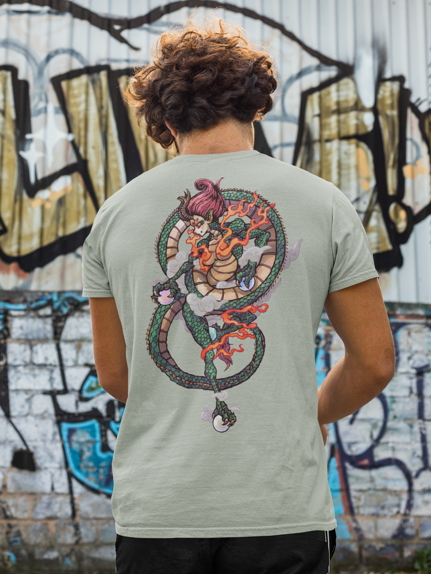 Wrath of the Dragon Tee – Back Graphic Fantasy T-Shirt