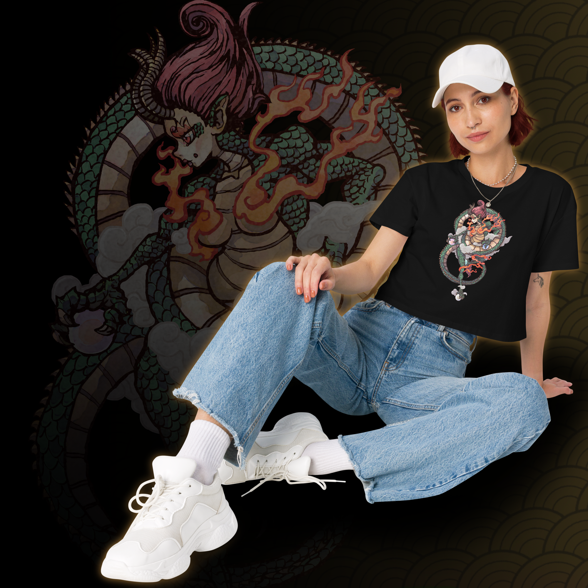 Dragon Woman Crop Top by Wyvernsmasher
