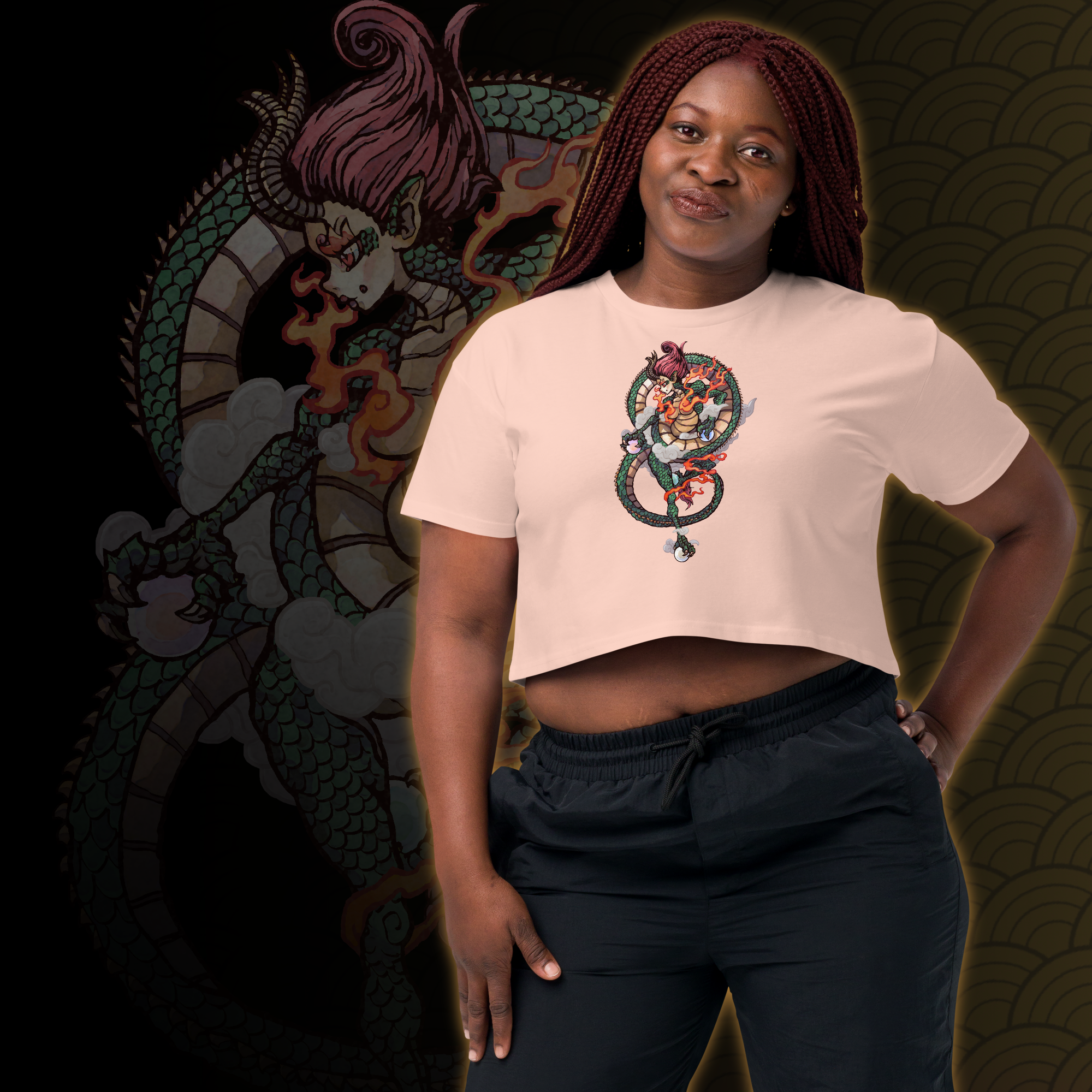 Dragon Woman Crop Top by Wyvernsmasher