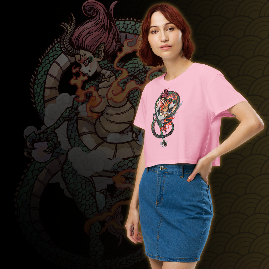 Dragon Woman Crop Top by Wyvernsmasher