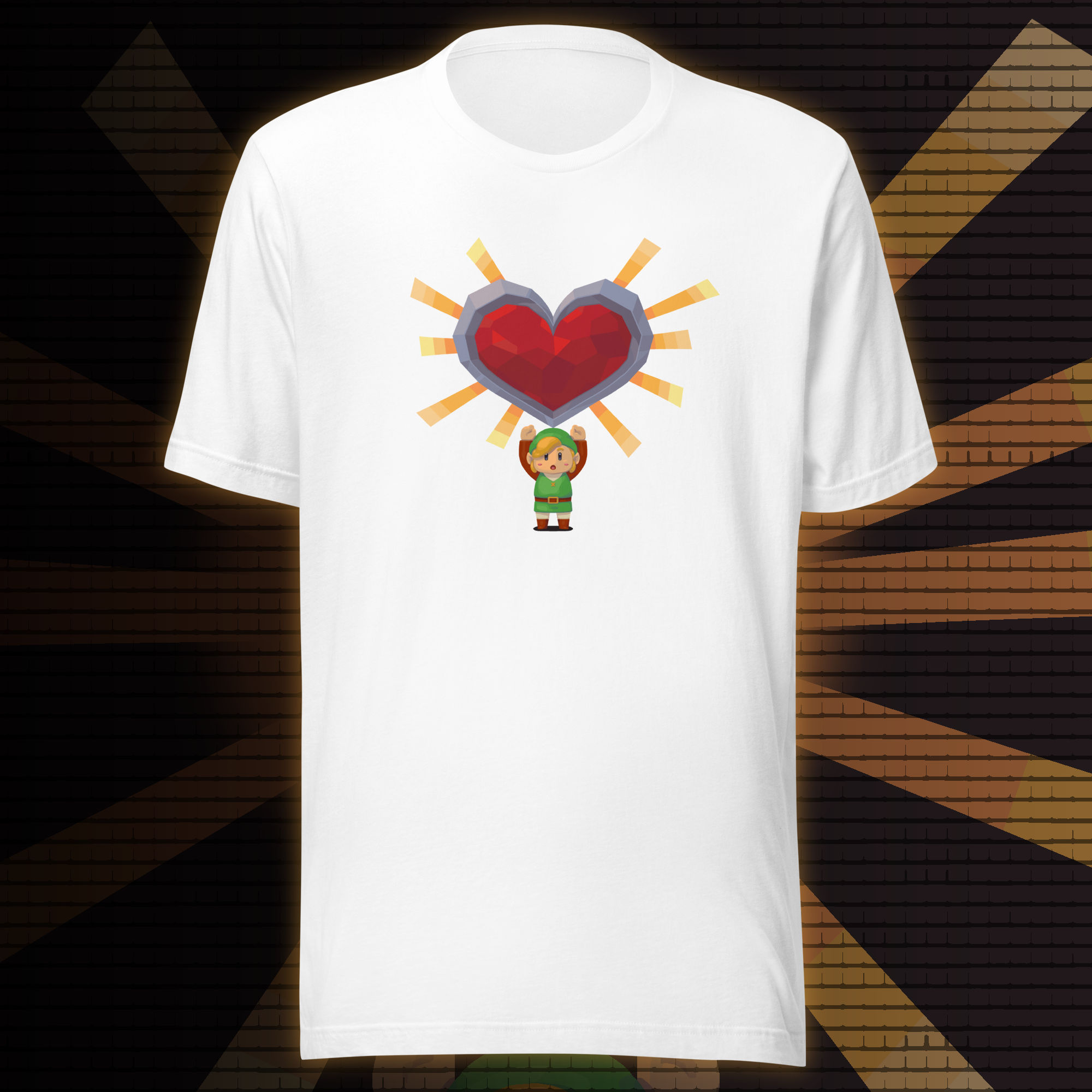 Valentine’s Day Gamer T‑Shirt – "A Link to Your Heart"  | Fantasy Retro Adventure Tee | Geeky Gift for Him or Her
