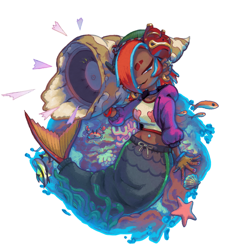 Mermaid Gal Hoodie by Wyvernsmasher for your Valentine