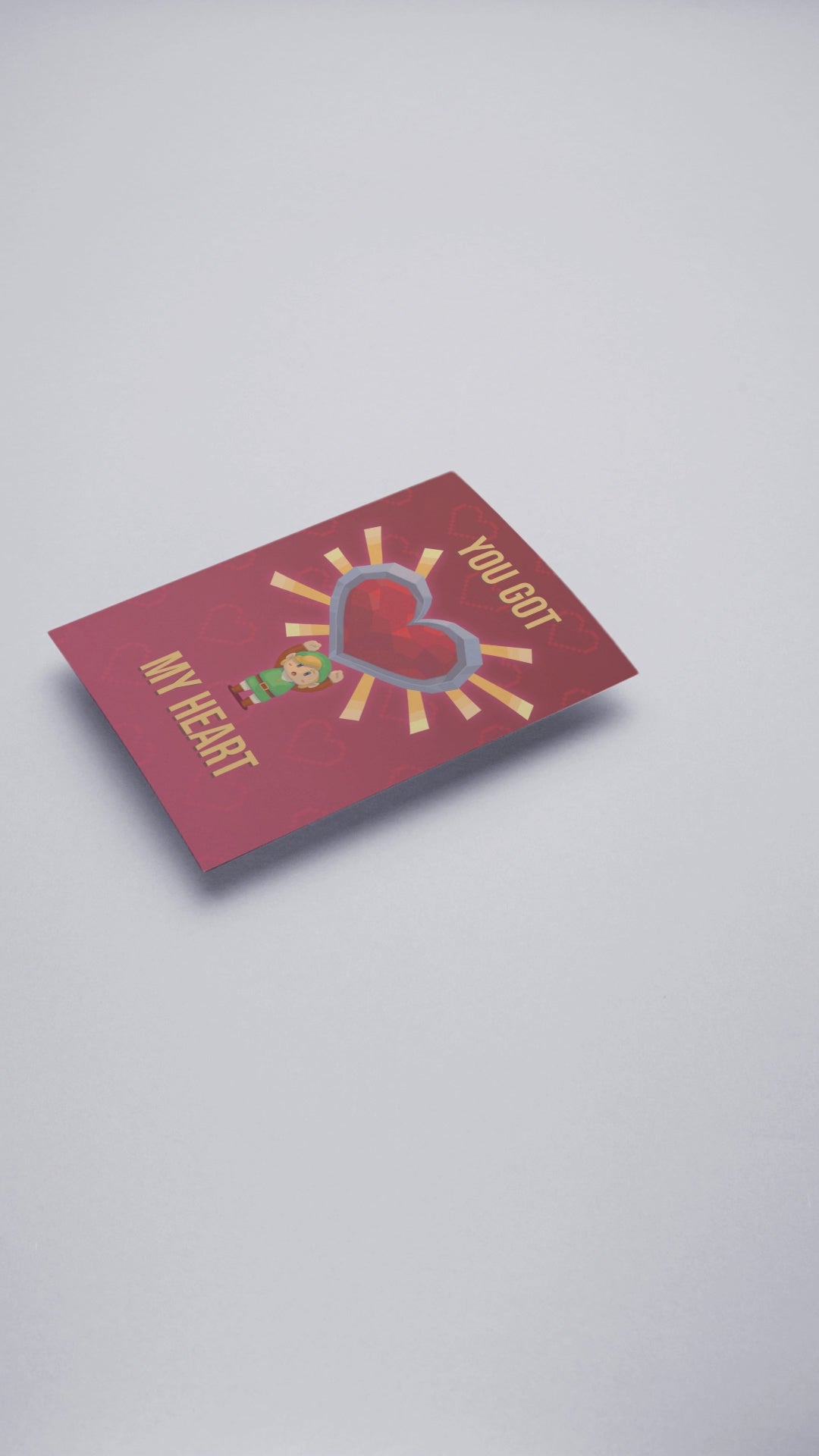 You Got My Heart Valentine Card – Wyvernsmasher Retro Fantasy Art