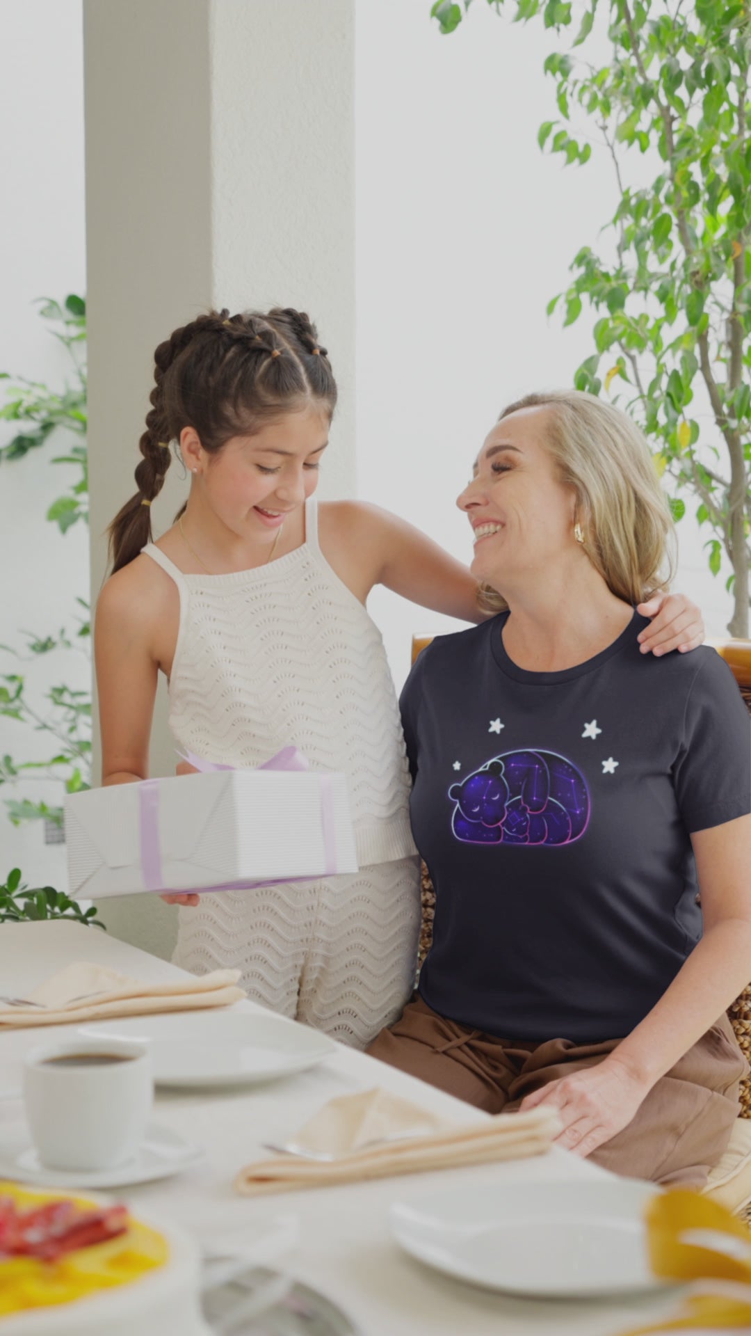 You’re a Star Mom – Celestial Mother & Child Constellation Bear Women’s T‑Shirt by Wyvernsmasher