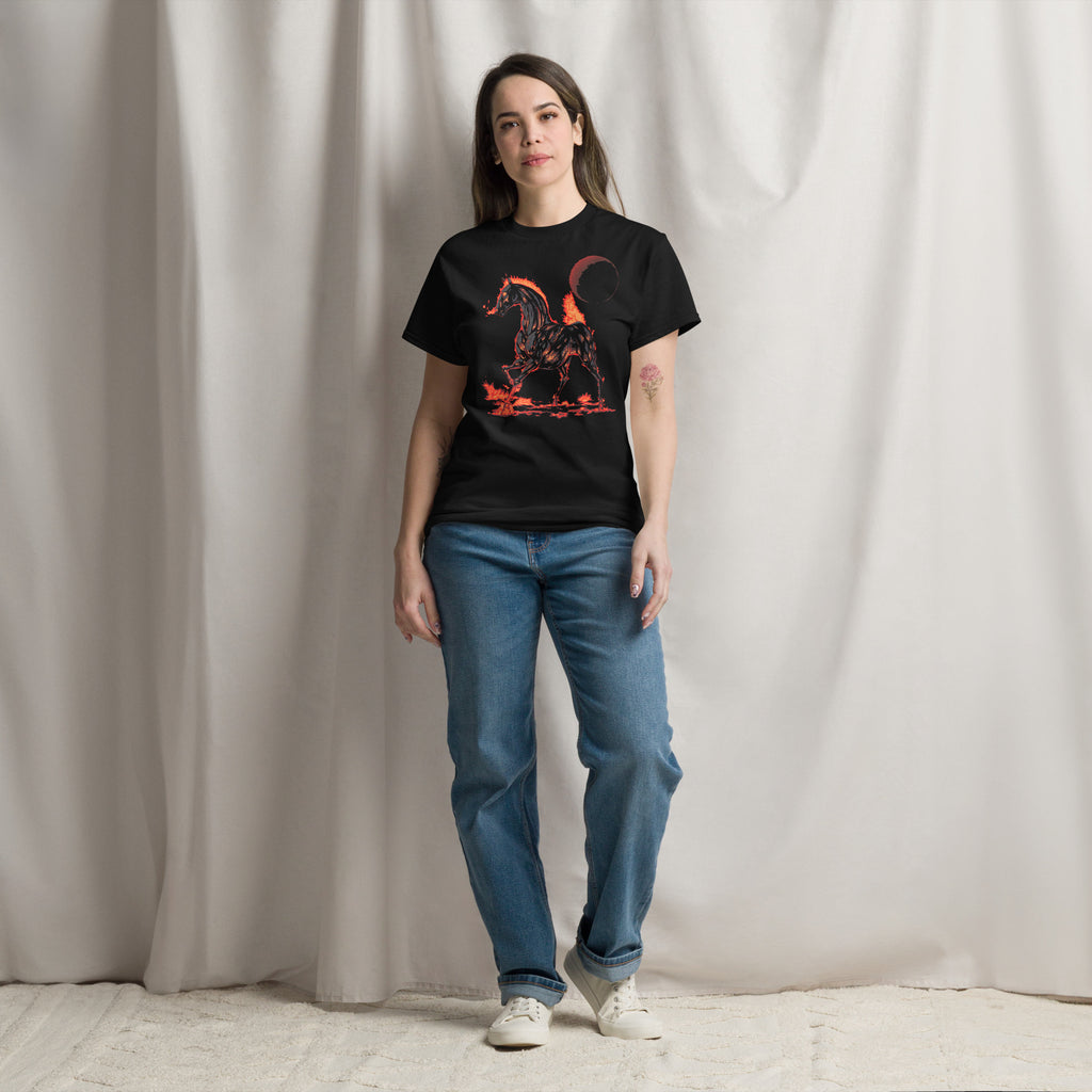 The Year of the Fire Horse – Fantasy Art Unisex Tee by Wyvernsmasher
