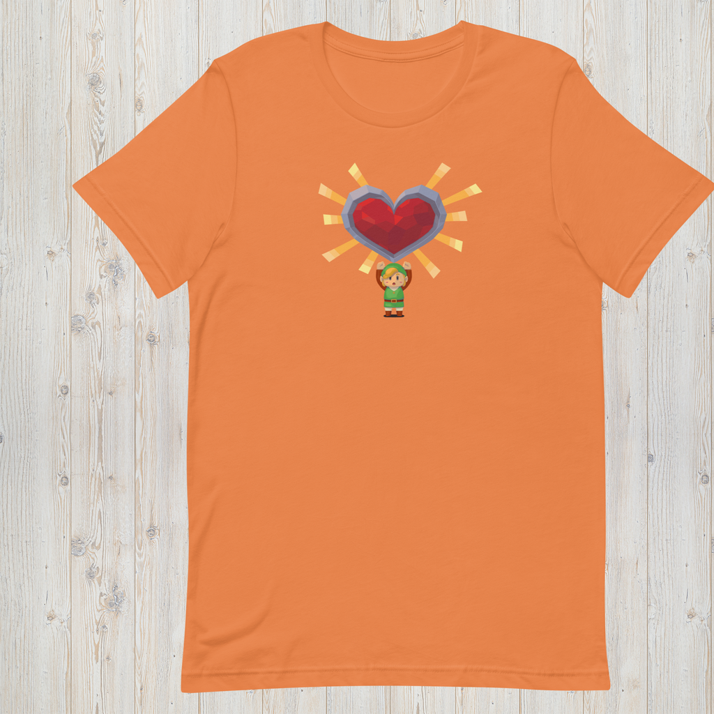 Valentine’s Day Gamer T‑Shirt – "A Link to Your Heart"  | Fantasy Retro Adventure Tee | Geeky Gift for Him or Her