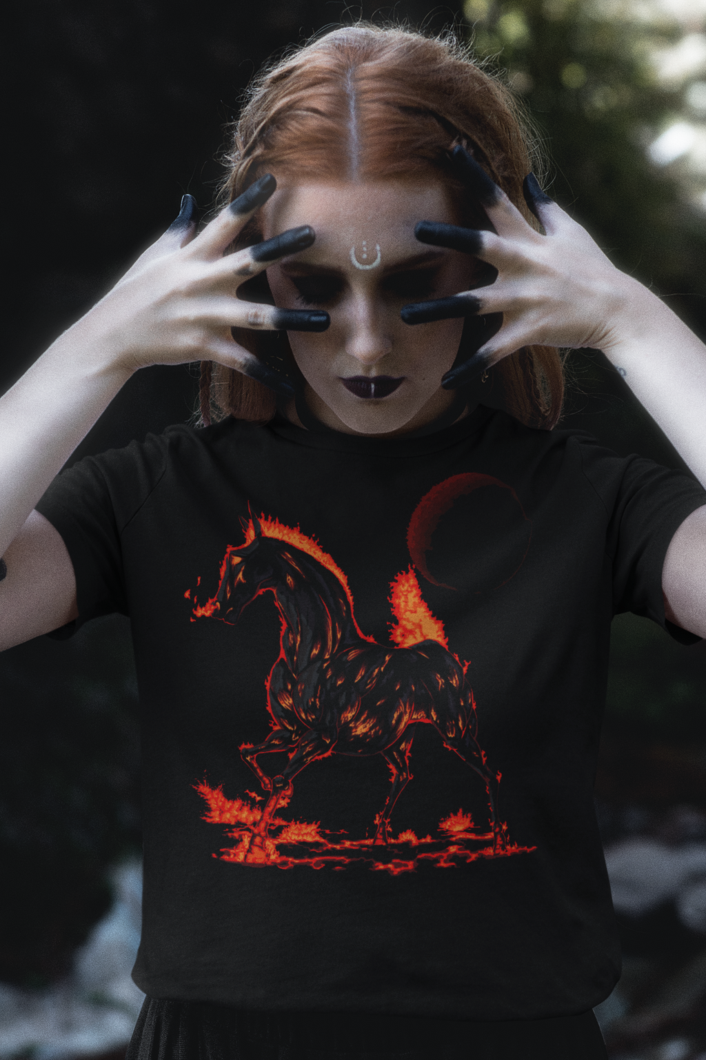 The Year of the Fire Horse – 火馬年 – Fantasy Art Unisex Tee by Wyvernsmasher